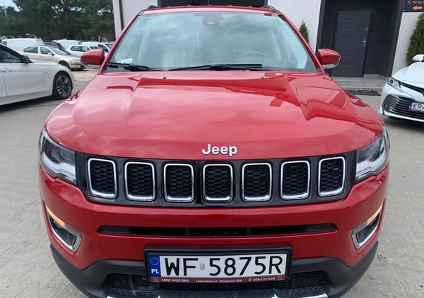 Jeep Compass cena 102800 przebieg: 48909, rok produkcji 2017 z Koluszki małe 326